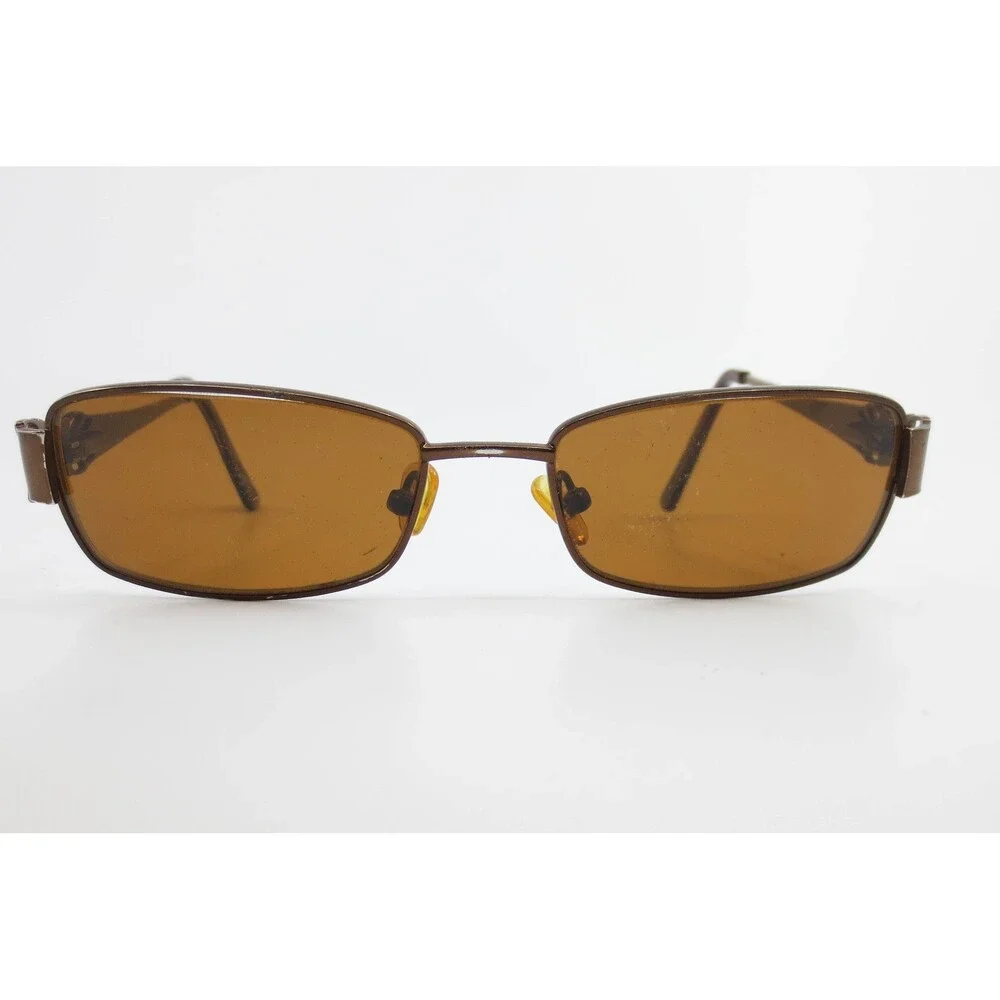 Jill Stuart JS 319-1 Brown Floral Metal Rectangular Eyeglasses Frames 52-17-130